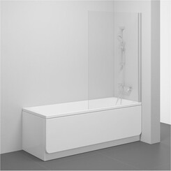 Стеклянная шторка для ванны Ravak Pivot PVS1-80 (79840U00Z1, 80x140 см, стекло прозрачное, профиль сатин), Доступные размеры: 80 x 140, Цвет производителя: прозрачное стекло, отделка сатин, фото 