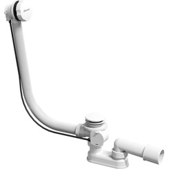 Сифон для ванны Ravak 800 B K/K white matt (X01847, белый матовый, с переливом и поворотным механизмом), Цвет производителя: белый матовый, фото 