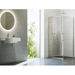 Душевая кабина Ravak Cool! COSD1-80+COPS-80 (X0VV40A00Z1SET80COPS80, 80x80 см, стекло прозрачное, профиль хром), Доступные размеры: 80 x 80, Цвет производителя: прозрачное стекло, отделка хром, фото 