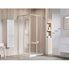 Душевая кабина Ravak Supernova SRV2-75+SRV2-90 (14V30UO2ZGSET7590, 90x75 см, стекло матовое, профиль сатин), Доступные размеры: 90 x 75, Цвет производителя: матовое стекло, отделка сатин, фото 