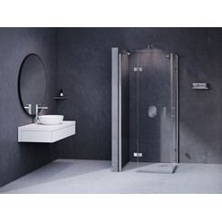 Душова кабіна Ravak SmartLine SMSRV4-80 (1SV44A00Z1, 80x80 см, скло прозоре, профіль хром), Доступні розміри: 80 x 80, фото 