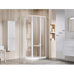 Душевая кабина Ravak Supernova SKCP4-90 (3117O102ZG, 90x90 см, стекло матовое, профиль белый), Доступные размеры: 90 x 90, Цвет производителя: матовое стекло, отделка белая, фото 
