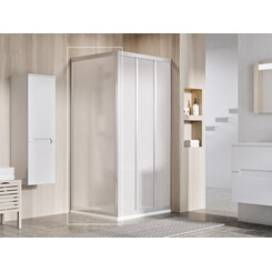 Нерухома частина душової кабіни Ravak Supernova APSS-80 (94040UR211, 80 см, скло матове рифлене, профіль сатин), Доступні розміри: 80, Колір виробника: матове рифлене скло, обробка сатин, фото 