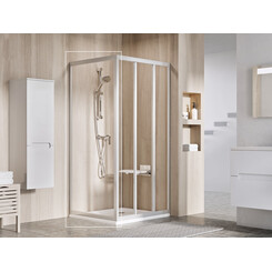 Нерухомість душової кабіни Ravak Supernova APSS-90 (94070UR2Z1, 90 см, скло прозоре, профіль сатин), Доступні розміри: 90, Колір виробника: прозоре скло, обробка сатин, фото 