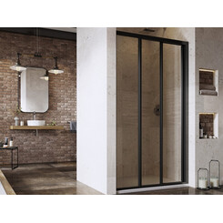 Душевые двери Ravak Supernova ASDP3-120 (00VG03R2Z1, 120 см, стекло прозрачное, профиль черный), Доступные размеры: 120, Цвет производителя: прозрачное стекло, отделка черная, фото 