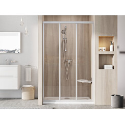 Душевые двери Ravak Supernova ASDP3-120 (00VG0UR2Z1, 120 см, стекло прозрачное, профиль сатин), Доступные размеры: 120, Цвет производителя: прозрачное стекло, отделка сатин, фото 