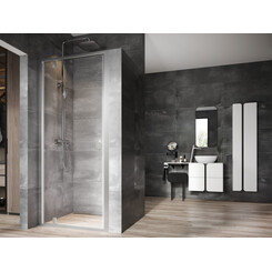 Душевые двери Ravak Nexty NDOP1-90 (03O70U00Z1, 90 см, стекло прозрачное, профиль сатин), Доступные размеры: 90, Цвет производителя: прозрачное стекло, отделка сатин, фото 