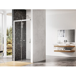 Душевые двери Ravak Matrix MSD2-120 L (0WLG0U00Z1, 120 см, стекло прозрачное, профиль сатин, левые), Доступные размеры: 120, Цвет производителя: прозрачное стекло, отделка сатин, Расположение проема (входа): справа, фото 