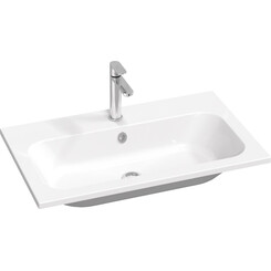 Умывальник Ravak Chrome 800 Slim XJG01180001 (80x49 см, белый глянцевый), Доступные размеры: 80 x 49, Цвет производителя: белый глянец, фото 