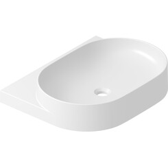 Умывальник Ravak Yard 600 XJX01260002 (60x50 см, белый глянцевый), Доступные размеры: 60 x 50, Цвет производителя: белый глянец, фото 