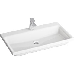 Умывальник Ravak Comfort 800 XJX01280001 (80x46 см, белый глянцевый), Доступные размеры: 80 x 46, Цвет производителя: белый глянец, фото 