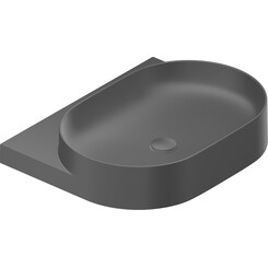 Умывальник Ravak Yard 600 XJX0D260002 (60x50 см, антрацит), Доступные размеры: 60 x 50, Цвет производителя: антрацит, фото 