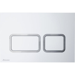 Клавиша смыва Ravak Twin X01739 (сатин), фото 