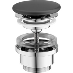 Донный клапан Ravak Flat X01921 (черный матовый, универсальный), Цвет производителя: черный матовый, фото 