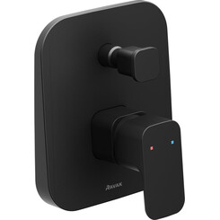 Внешняя часть смесителя скрытого монтажа для ванны Ravak 10° Free TD F 065.20 (X070158, черная), Цвет производителя: черный, фото 