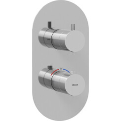 Внешняя часть смесителя скрытого монтажа с термостатом для ванны Ravak Espirit ES 063.00CR.O2.RB07C (X070206), Цвет производителя: хром, фото 