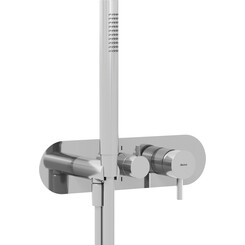 Внешняя часть смесителя скрытого монтажа для ванны Ravak Espirit ES 065.00CR.O2.RB07D+S. (X070207, с лейкой и шлангом), Цвет производителя: хром, фото 