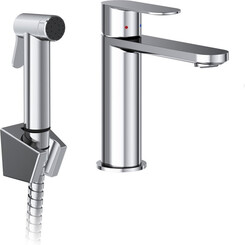 Смеситель для умывальника Ravak Chrome II CR II 112.00CR (X070450, с гигиеническим душем), Цвет производителя: хром, фото 