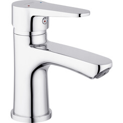 Смеситель для умывальника Kroner KRM Elbe C010 (хром), Цвет производителя: хром, фото 