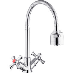 Смеситель для кухни Kroner KRM Rhein C030-1 (с гибким изливом), фото 