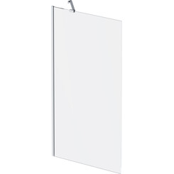 Шторка на борт ванны 80x140 Am.Pm Gem WU90BS-080-140CM (профиль хром, стекло матовое), Цвет производителя: матовое стекло, отделка хром, фото 