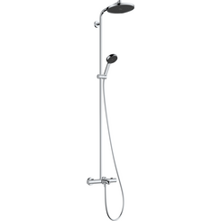 Душевая система с термостатом Hansgrohe Activera S Showerpipe 240 EcoSmart Chrome 28871000 (хром, с изливом), Цвет производителя: хром, фото 