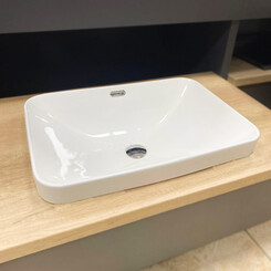 Умивальник VBI Bitritto White VBI-018024 (57x40 см), Доступні розміри: 57 x 40, Колір виробника: білий, фото 