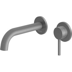 Смеситель скрытого монтажа для умывальника Kohlman Axel Graphite QW180AG (графит матовый, внутренняя часть в комплекте), Цвет производителя: матовый графит, фото 