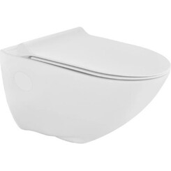 Безободковый подвесной унитаз Jaquar Continental CNS-WHT-963UFSM (с сиденьем), фото 