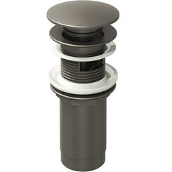 Донный клапан Ravak X01837 (графит брашированный, c переливом), Цвет производителя: графит брашированный, фото 