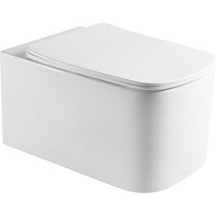 Безободковый подвесной унитаз Imprese Tomik Twist с06800933 (воронкообразный, c сиденьем), фото 