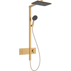 Душевая система с термостатом Hansgrohe Raindance Alive Q 1jet Brushed Bronze 24580140 (брашированная бронза), Цвет производителя: брашированная бронза, фото 