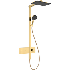 Душевая система с термостатом Hansgrohe Raindance Alive Q 1jet Polished Gold Optic 24580990 (золото), Цвет производителя: золото, фото 