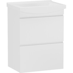 Тумба RJ Fortuna-Xo с раковиной Kolo Como RJFU019-2180WHSET (RJFU019-2180WH+K32-004-BOX, 80 см, подвесная), фото 