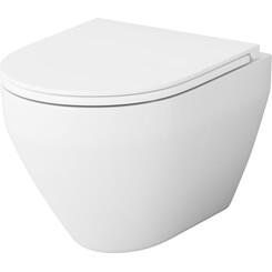 Безободковый подвесной унитаз Am.Pm Spirit FlashClean C701700SC (с сиденьем), фото 