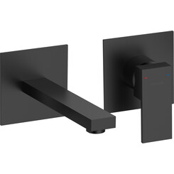 Смеситель скрытого монтажа для умывальника Volle Pardo De La Noche 1548.010304 (черный матовый, внутренняя часть в комплекте), Цвет производителя: черный матовый, фото 