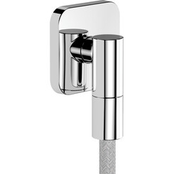 Подключение для душевого шланга Hansgrohe Fixfit FIine Q Chrome 28884000 (хром), Цвет производителя: хром, фото 