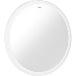 Зеркало для ванной комнаты Hansgrohe Xarita Lite S Matt White 54979700 (70x70 см, белое матовое, с LED-подсветкой, антизапотеванием и диммером), Доступные размеры: 70 x 70, Цвет производителя: белый матовый, фото 