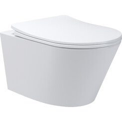 Безободковый подвесной унитаз Devit Harmony 3801082 (с сиденьем), фото 