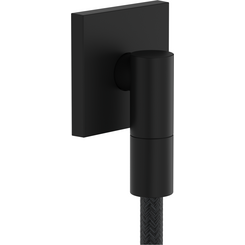 Подключение для душевого шланга Hansgrohe Fixfit FIine E Matt Black 28883670 (черное матовое), Цвет производителя: черный матовый, фото 