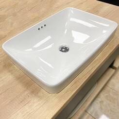 Умивальник VBI Bitetto White VBI-018016 (58x42 см, білий глянсовий), фото 