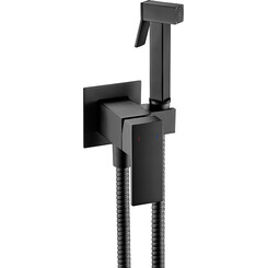 Гігієнічний душ із змішувачем VBI Loreno Black VBI-050205BL (чорний, прихованого монтажу), Колір виробника: чорний, фото 