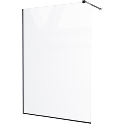 Душевая стенка Walk-In Devit Style New DSN100200B (100x200 см, стекло прозрачное, профиль черный матовый), Доступные размеры: 100 x 200, Цвет производителя: черный матовый, фото 