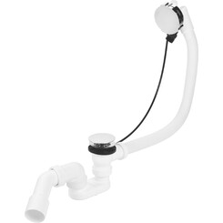 Сифон для ванны Devit DVNS141 (с переливом и поворотным механизмом), фото 