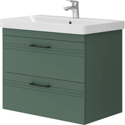 Тумба с раковиной Devit Urbanis Green 454080E (80 см, зеленая, подвесная), Доступные размеры: 80, Цвет производителя: зеленый, фото 