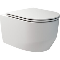 Безободковый подвесной унитаз Devit Art 3.0 White Matt Vortex Flush 3030140W (белый матовый, воронкообразный, с сиденьем), Цвет производителя: белый матовый, фото 