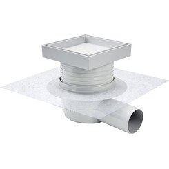 Душевой трап Devit Basic Chrome BA0102D (10x10 см), фото 