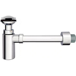 Сифон для раковини Devit DEV001726 (пляшковий з донним клапаном), фото 