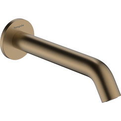 Излив для ванны Hansgrohe Tecturis S Brushed Bronze 73411140 (брашированная бронза, 21 см, скрытого монтажа), Цвет производителя: брашированная бронза, фото 