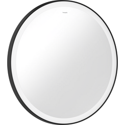 Зеркало для ванной комнаты Hansgrohe Xarita Lite S Matt Black 54979670 (70x70 см, черное матовое, с LED-подсветкой, антизапотеванием и диммером), Доступные размеры: 70 x 70, Цвет производителя: черный матовый, фото 